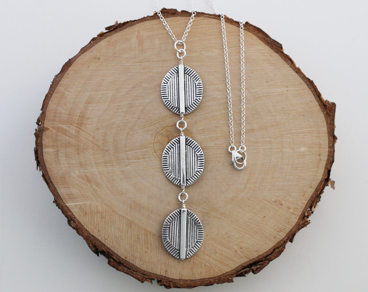 Bali Sterling Silver Trio Necklace