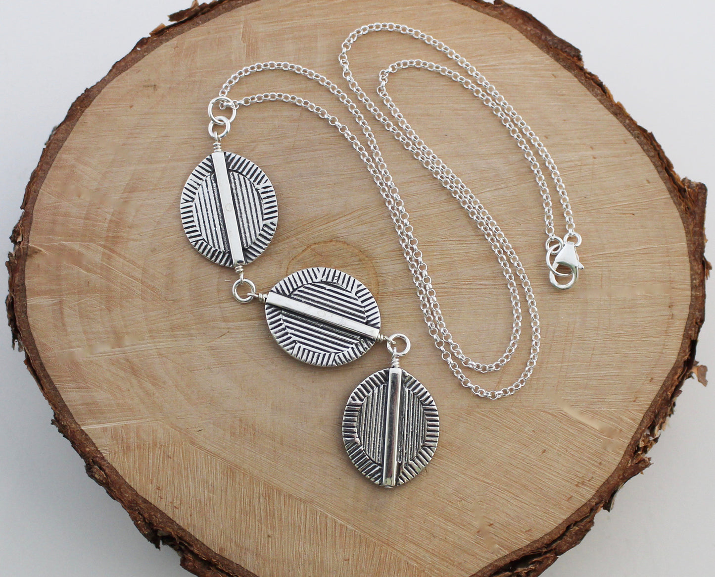 Bali Sterling Silver Trio Necklace