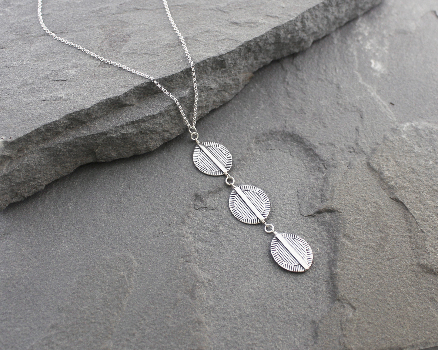 Bali Sterling Silver Trio Necklace