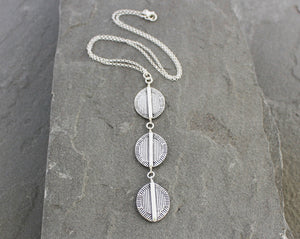 Bali Sterling Silver Trio Necklace