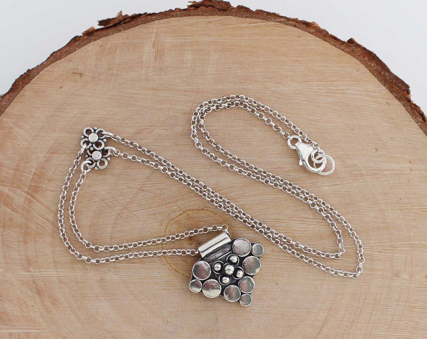 Bali Silver Pendant Necklace