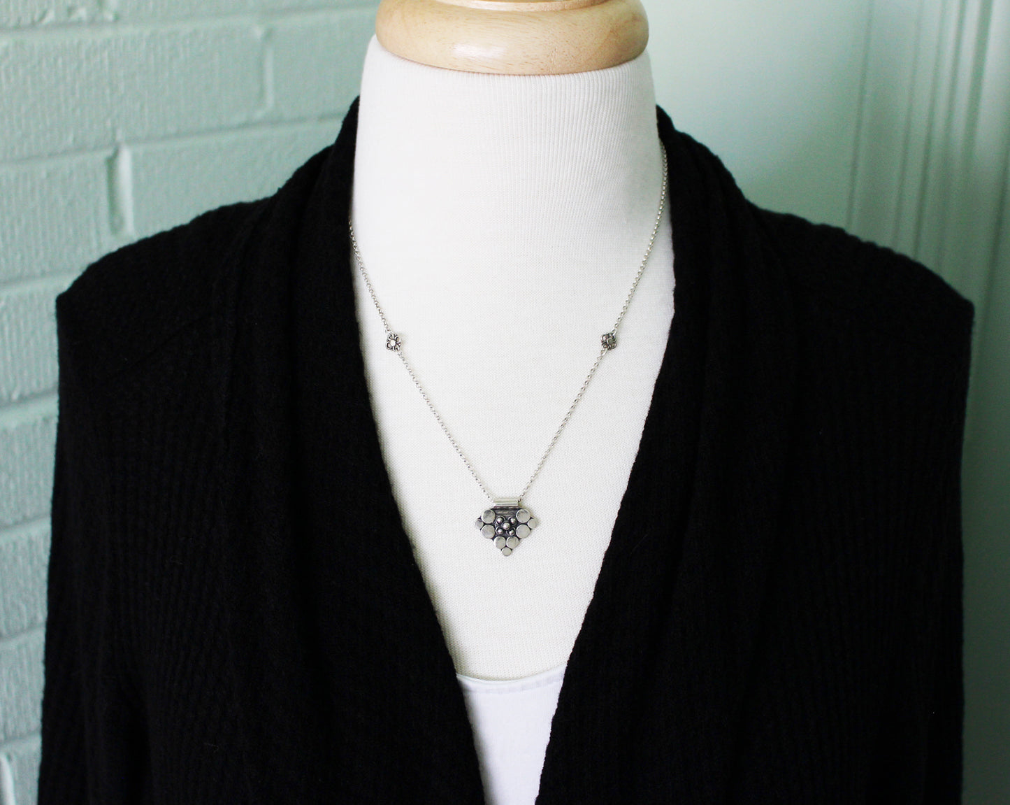 Bali Silver Pendant Necklace