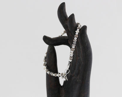 Bali and Turkish Sterling Silver Bracelet