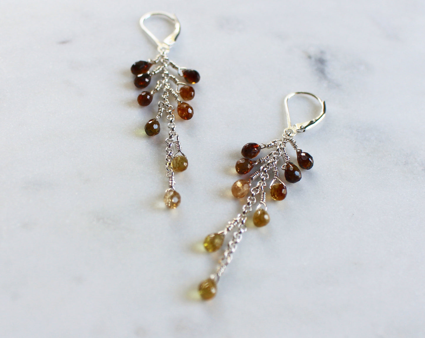 Tourmaline Cluster Earrings