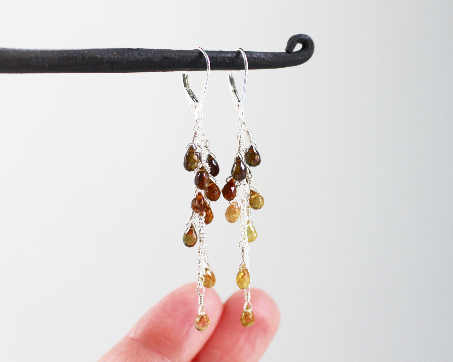 Tourmaline Cluster Earrings