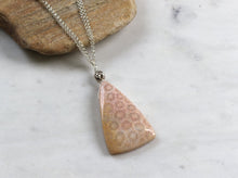 Load image into Gallery viewer, Indonesian Fossil Coral Pendant on Sterling Silver Chain
