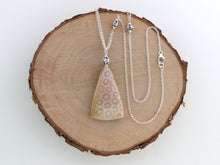 Load image into Gallery viewer, Indonesian Fossil Coral Pendant on Sterling Silver Chain