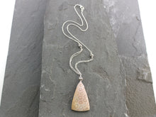 Load image into Gallery viewer, Indonesian Fossil Coral Pendant on Sterling Silver Chain