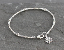 Load image into Gallery viewer, Sterling Silver Lotus Flower Bracelet