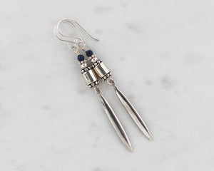 Lapis and Sterling Silver Spikes