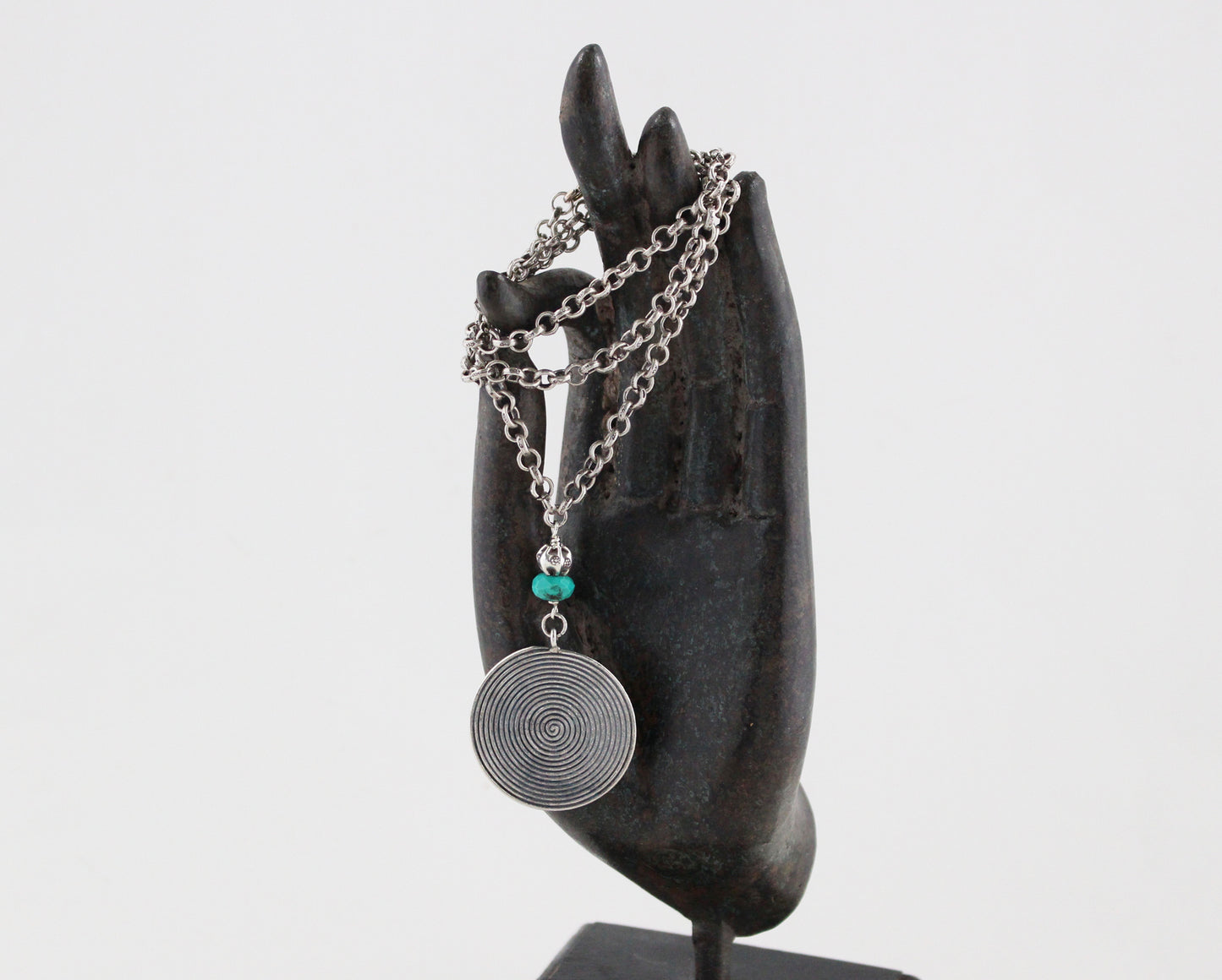 Thai Silver and Turquoise Necklace