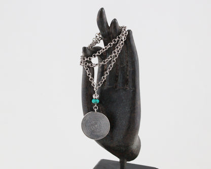 Thai Silver and Turquoise Necklace