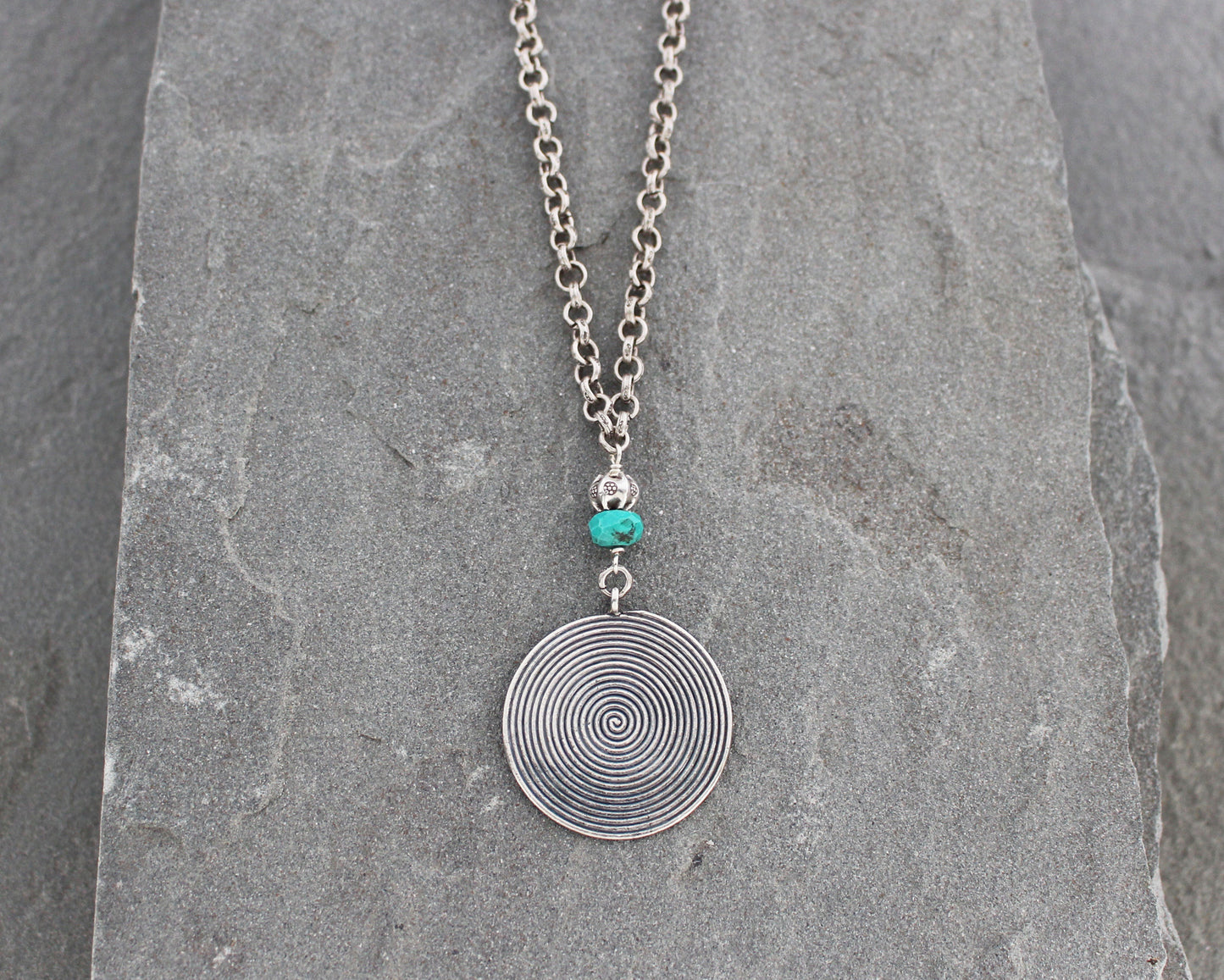 Thai Silver and Turquoise Necklace
