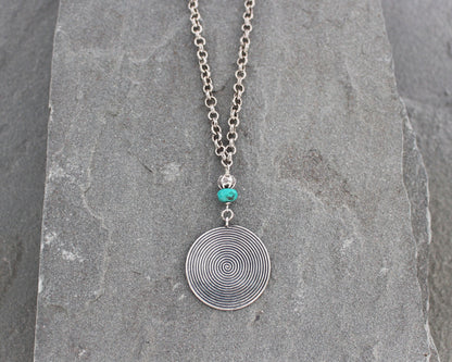 Thai Silver and Turquoise Necklace
