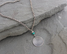 Load image into Gallery viewer, Thai Hill Tribe Fine Silver with Turquoise, Necklace by Lindsey Silberman