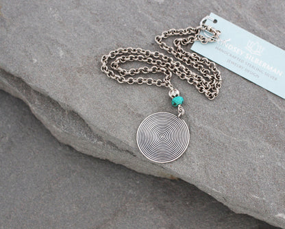 Thai Silver and Turquoise Necklace