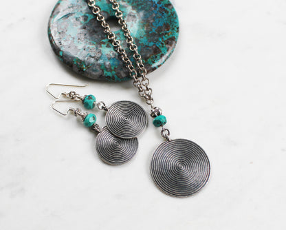 Thai Silver and Turquoise Necklace