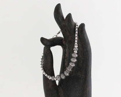 Turkish Silver Beaded Bracelet
