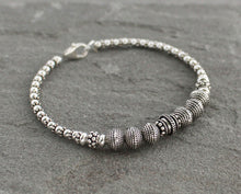 Load image into Gallery viewer, Turkish Silver Beaded Bracelet