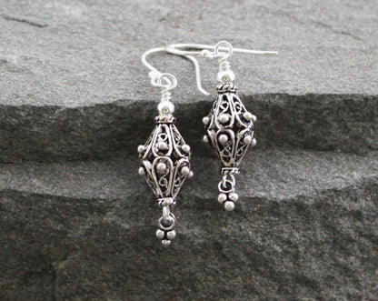 Turkish Sterling Silver Filigree Earrings