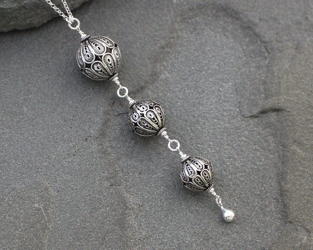 Turkish Filigree Trio Necklace