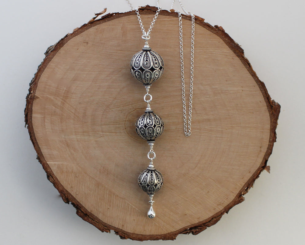 Turkish Filigree Trio Necklace