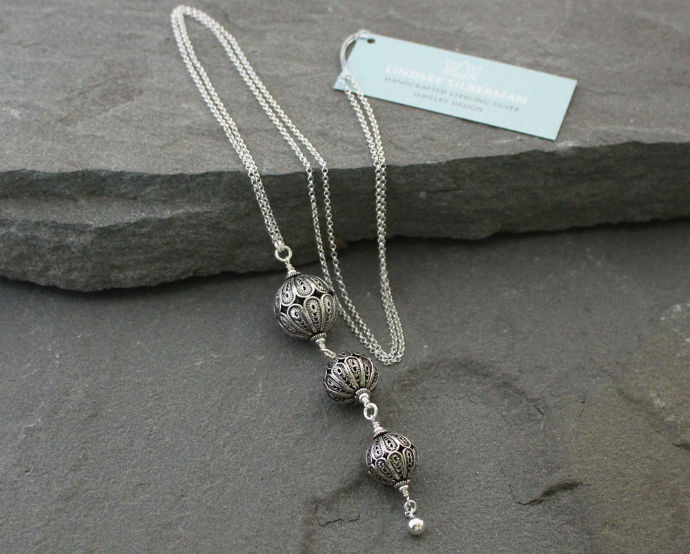 Turkish Filigree Trio Necklace