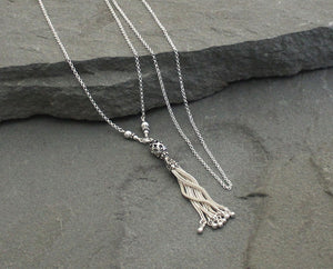 Turkish Silver Filigree Tassel Necklace
